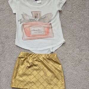 Kids White and Gold Shirt by